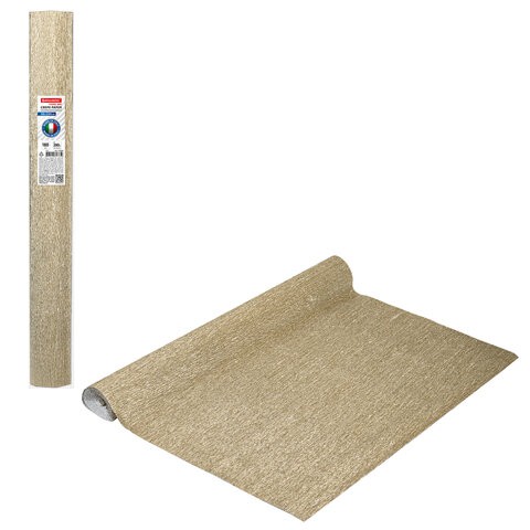 Бумага гофр. Brauberg Fiore 180 г/м2 светлое золото 50х250 см 112659 цена за 2 шт , 